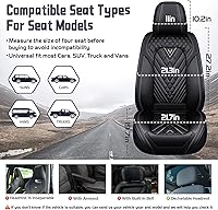 Vista 7 de Fundas de asiento de automóvil para Nissan Murano 2003-2026, juego completo de fundas de asiento de cuero de napa impermeables, protector de asiento