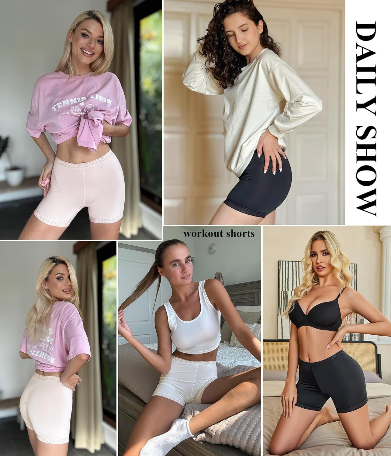 Avidlove Women's Slip Shorts for Under Dresses Seamless Under Shorts Smooth Shaping Boyshorts Panties Anti Chafing Underwear 2 Packs - Image 3