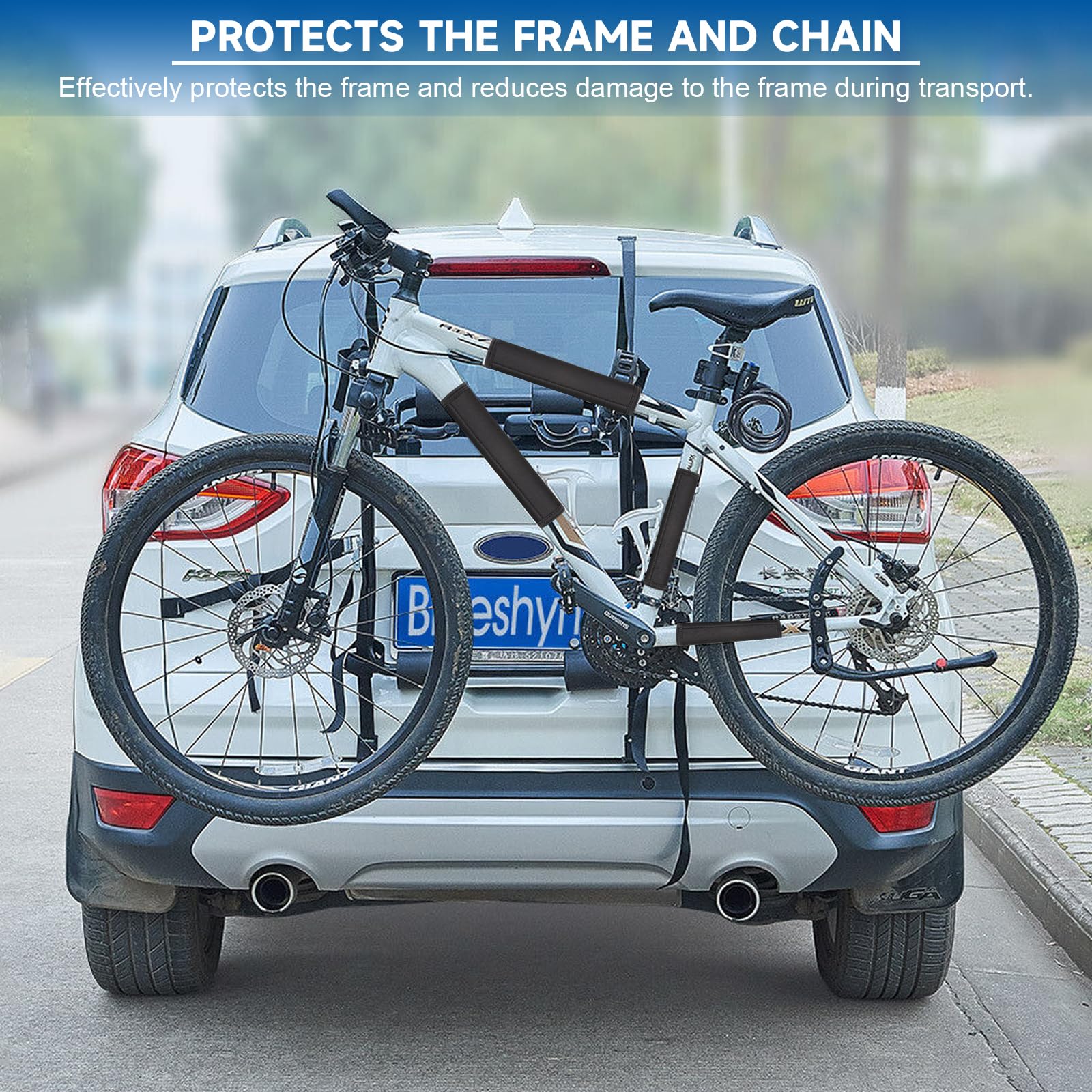 BOHUIZ Fahrrad Schutzfolie 3-teilig - Transparente Kratzschutzfolie Für Rahmen