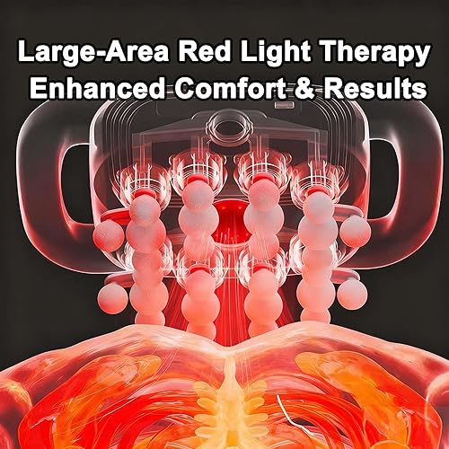 Miniatura 3 de Pistola de masaje silenciosa de 28 cabezas con terapia de luz roja, masajeador de percusión de tejido profundo de 9 velocidades para atletas,