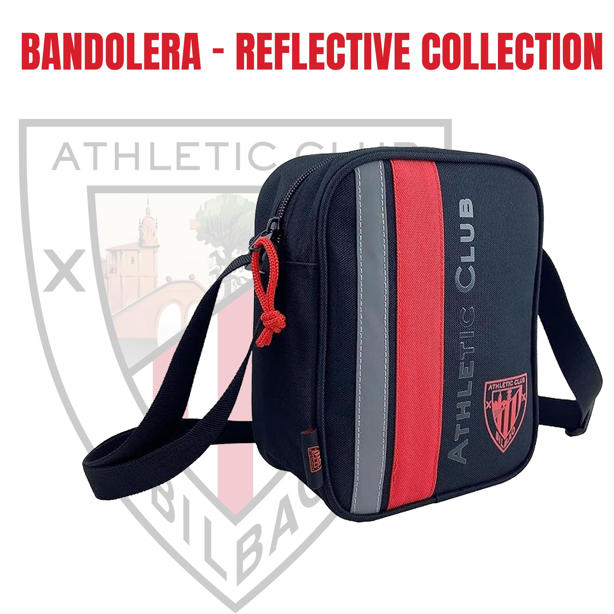 CYPBRANDS Athletic Club - Borsa a tracolla, borsa, borsa, marsupio, pallone da calcio, prodotto ufficiale (marchi CyP)