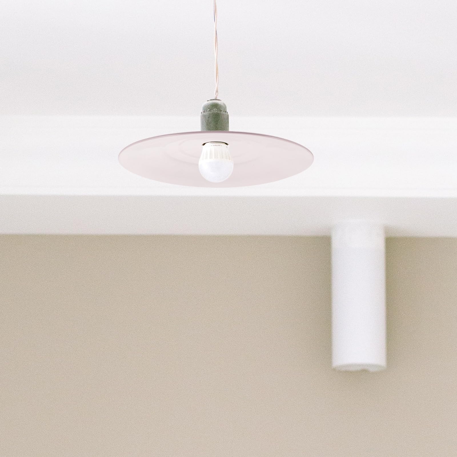 ibasenice Copertura per Plafoniera in Lega di Alluminio da 30 Cm, Paralume Industriale per Lampade da Soffitto e Sospensione, Accessorio Metallico Antiscivolo per Uso Esterno e Industriale
