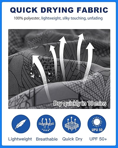 Miniatura 4 de APTRO - Traje de baño para hombre, de secado rápido, de 23 cm, trajes de baño de playa para hombres grandes y altos