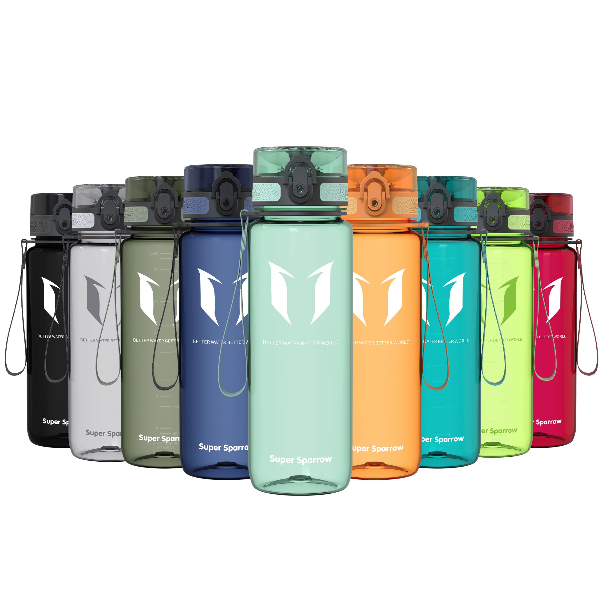 Super Sparrow Botella de Agua Deportiva -350ml & 500ml & 750ml & 1000ml - Sin BPA — view 71