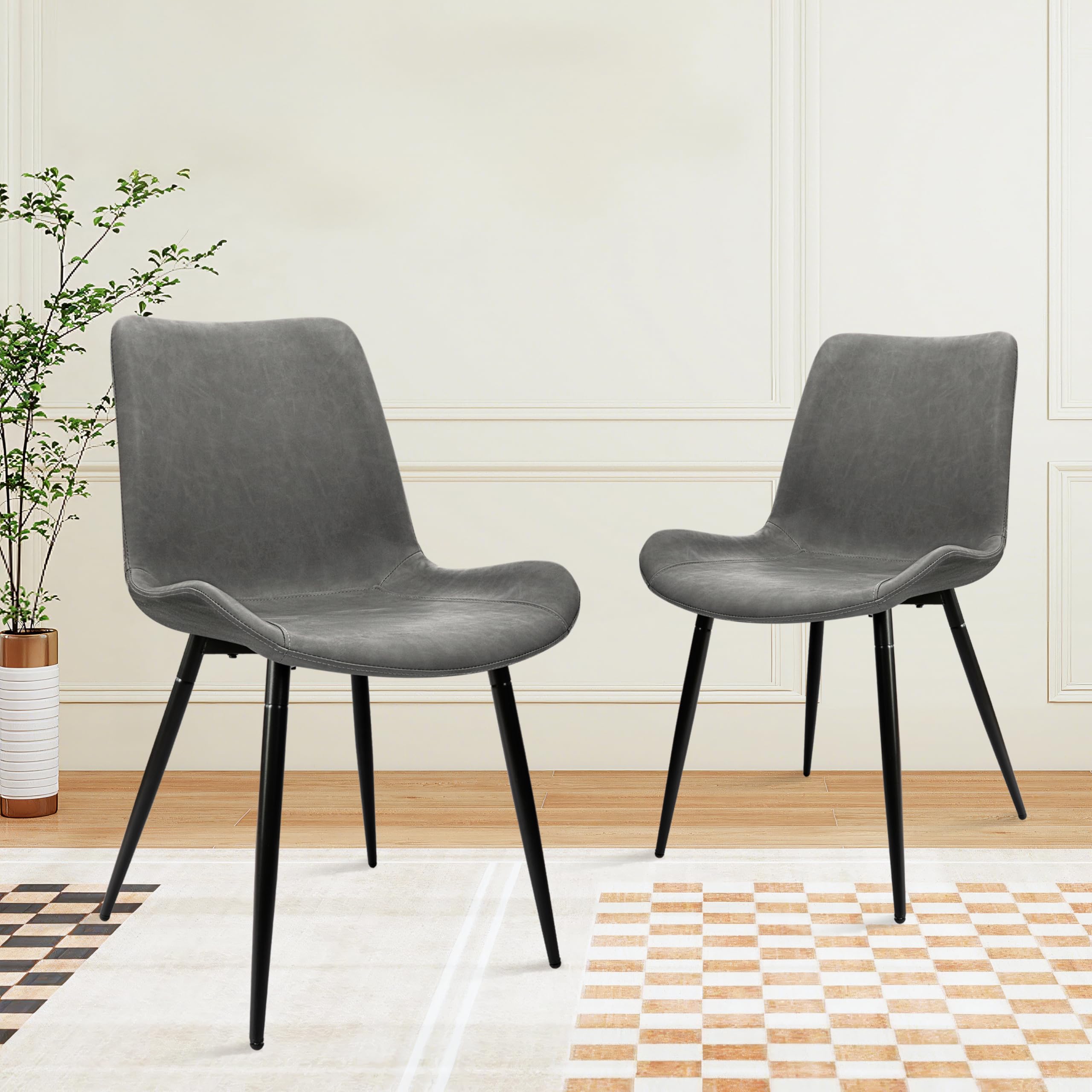 Amazon.com - CangLong Dining Chairs Set of 2, Modern Kitchen