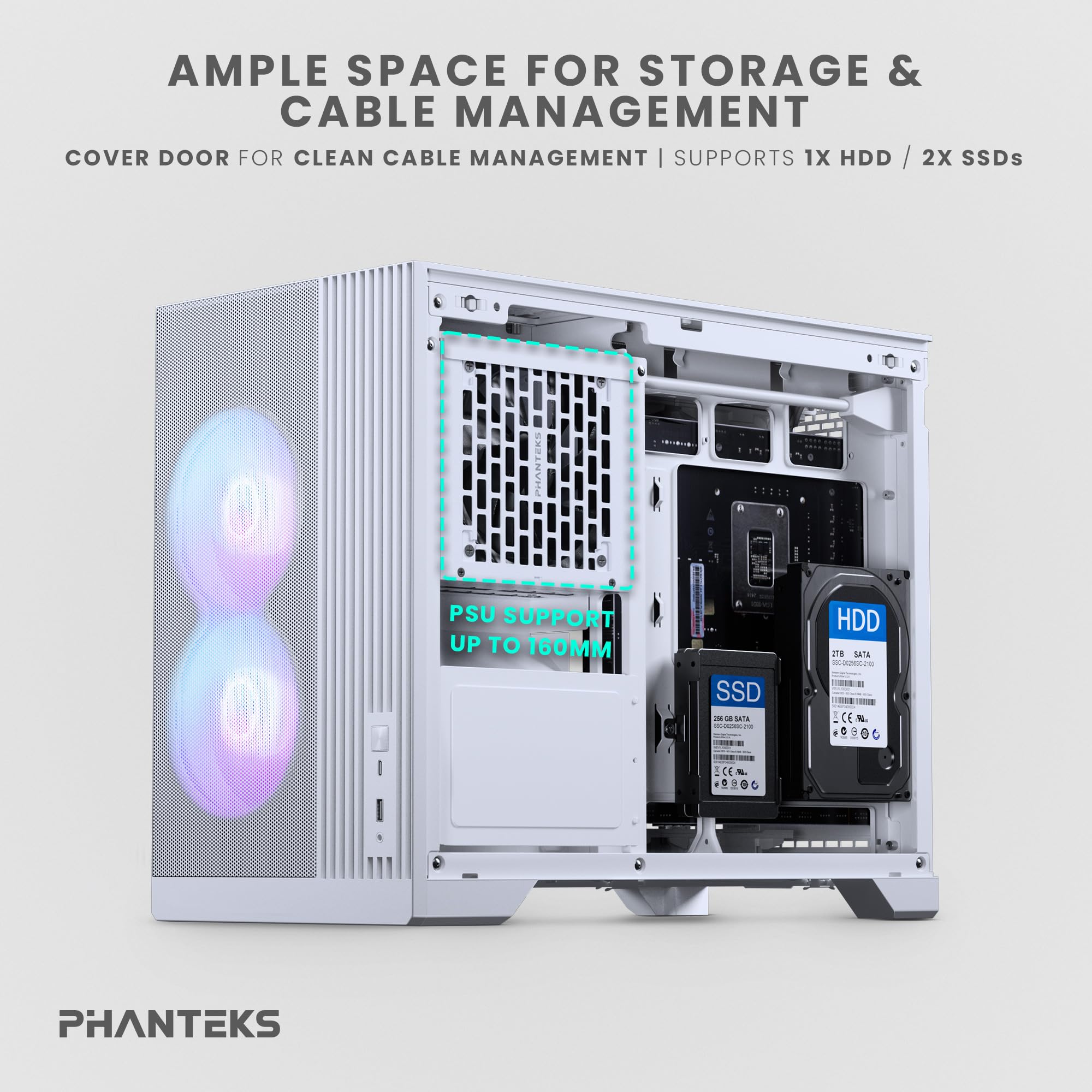 Amazon.com: Phanteks PHXT325M Micro ATX PC Case : Electronics