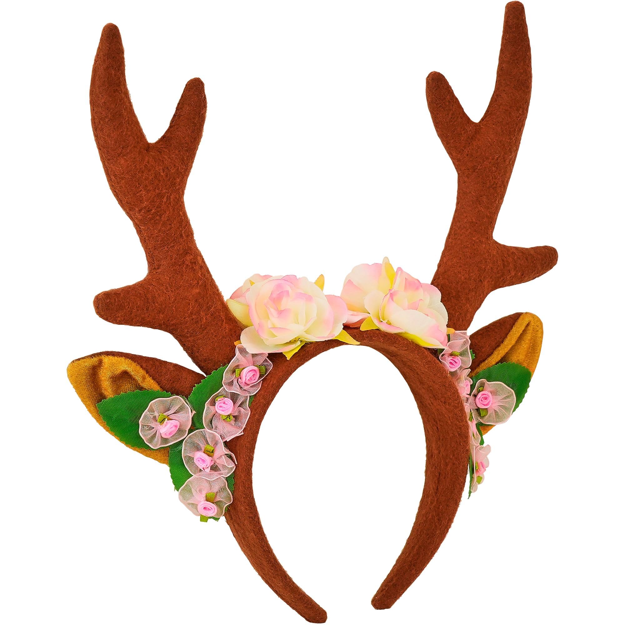 W WIDMANN MILANO Party Fashion - Adult Reindeer Headband Animal Costume Christmas Carnival