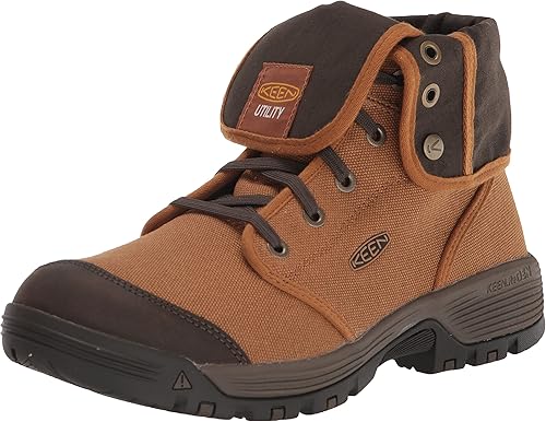KEEN Utility Botas de trabajo de lona Roswell de altura media para hombre
