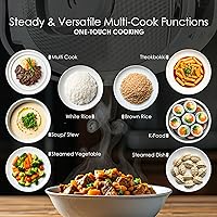 Vista 2 de MAGiC COM Rice Cooker, 20 Cup(Cooked) 10 Cup(Uncooked) One Touch Healthy Cooking with 15 Menu Modes, Nonstick Inner Pot, Steamer Basket, Auto Clean