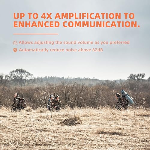 Miniatura 5 de PROHEAR Protección auditiva electrónica para disparar con amplificación de sonido 4X, orejeras de protección auditiva con rango de pistola,