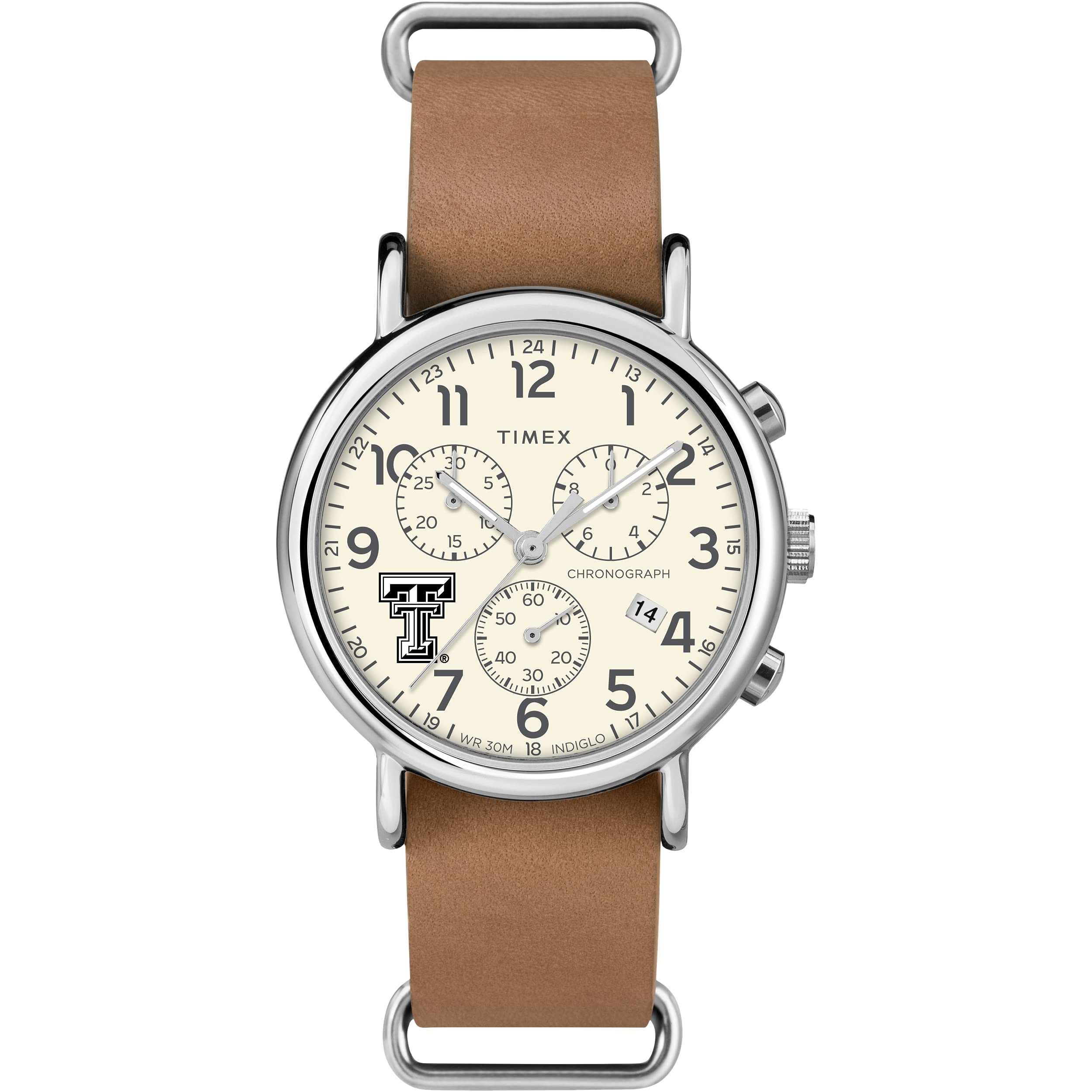 Men's Collegiate Weekender Chrono 40mm Quartz Leather Strap