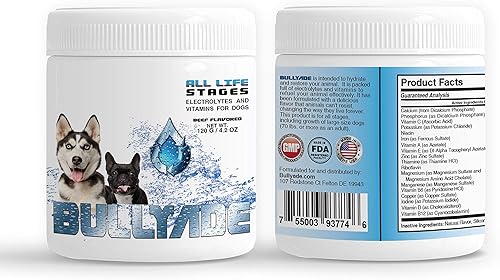 Suplemento natural para perros con 18 vitaminas y minerales. Se mezcla con agua o alimentos. (Carne) disponible en Yaxa Colombia