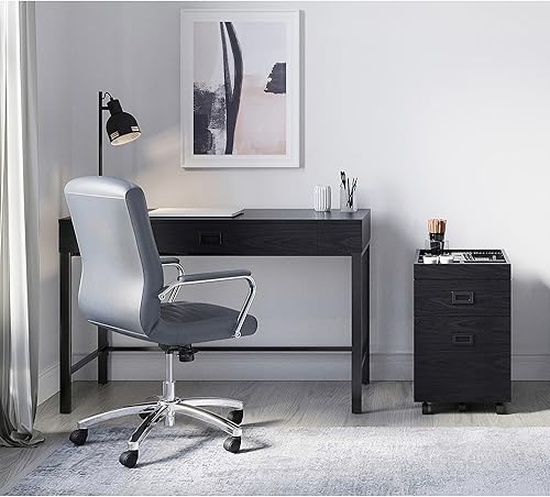 Miniatura 4 de Realspace Brezio - Archivador móvil vertical con 2 cajones, 19" D, color negro