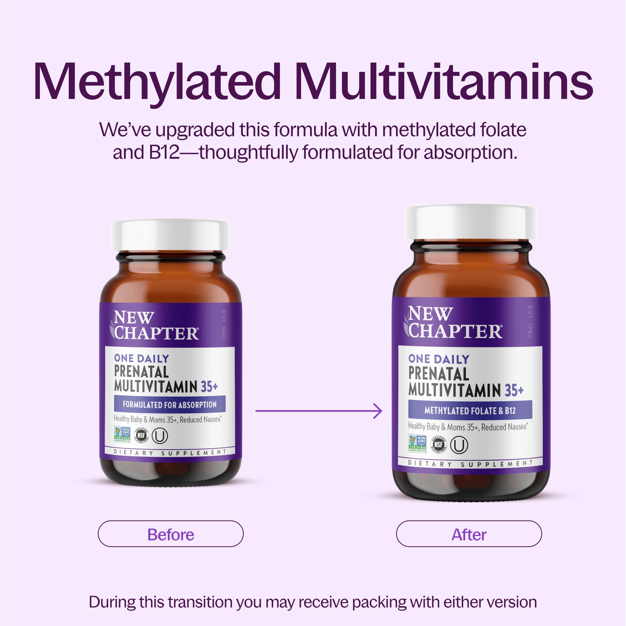 New Chapter One Daily Prenatal Multivitamin 35+, 30 Count — Amazon image 3