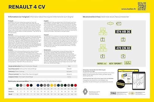 Miniatura 4 de HELLER Renault 4CV modelo de coche Kit de construcción (160-parts)