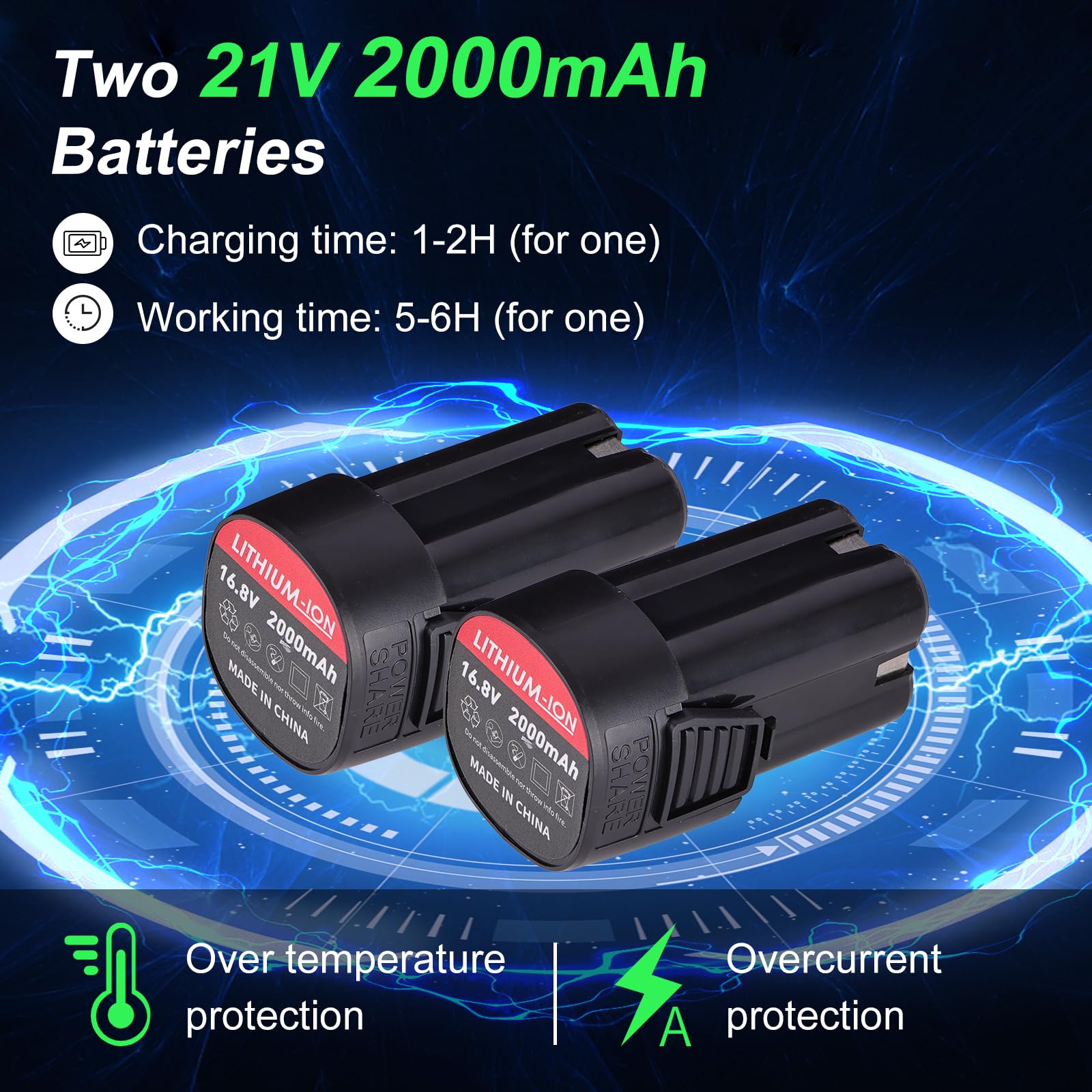 Tijeras de Podar Eléctricas 35mm Profesionales Tijeras de Podar con Baterías 21V 2x 2000Amh Ultraligera SK5 LCD Motor para Viñedos, Olivos, Árboles Frutales Verde