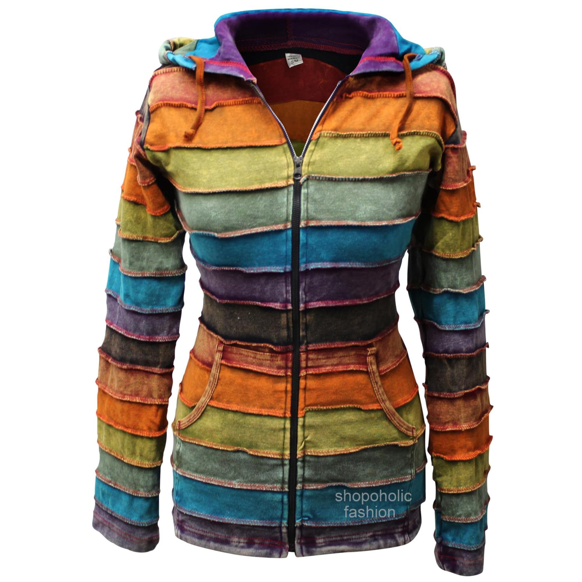 SHOPOHOLIC FASHION Femmes Lacérés Rasoir Coupe Capuche