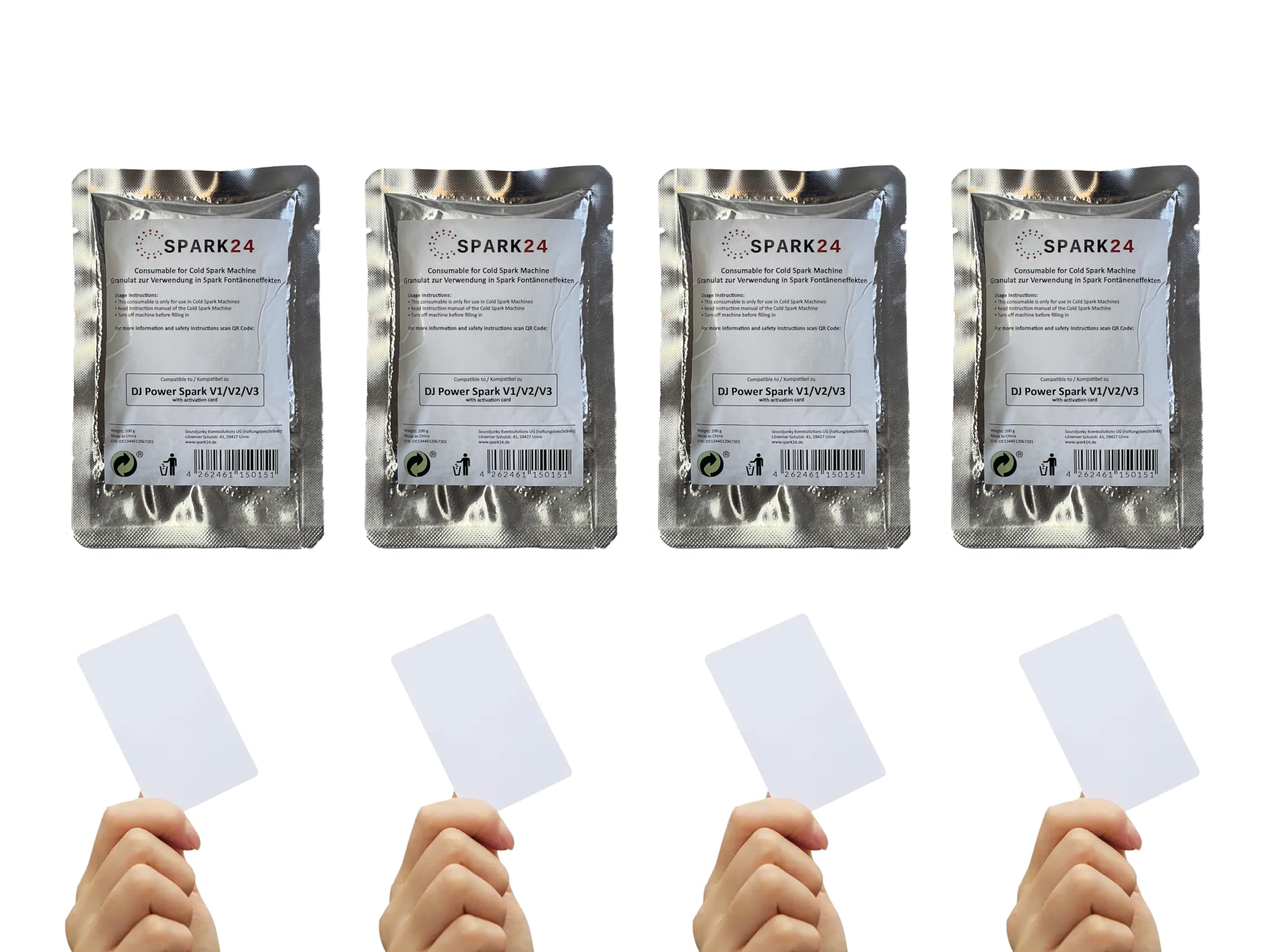 Lot de 4 granulés compatibles DJ Power Spark V1 V2