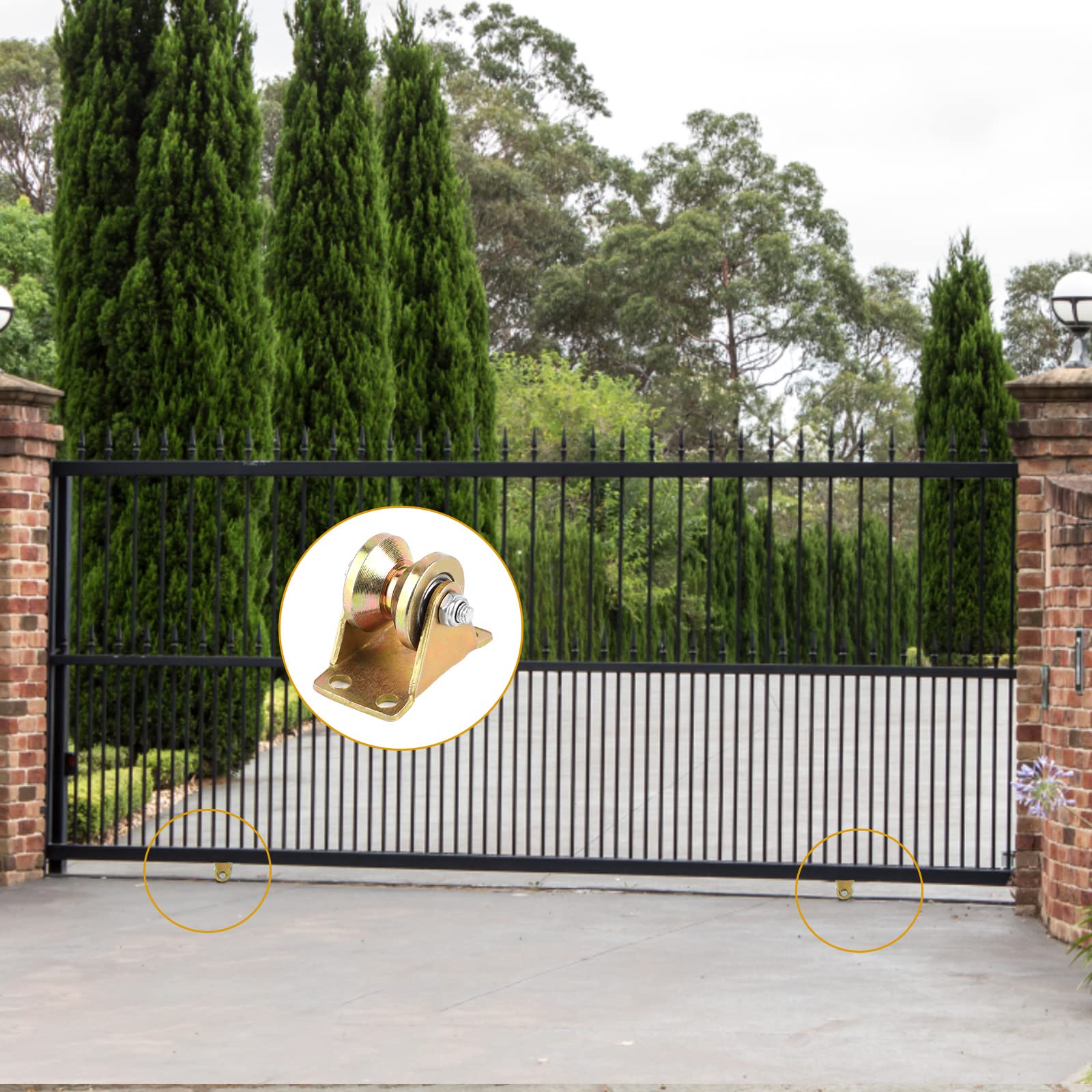 8 Pulegge Per Sollevamento In Acciaio Zincato - Carrucole Con Cuscinetti Per Funi E Cavi - Foto 4