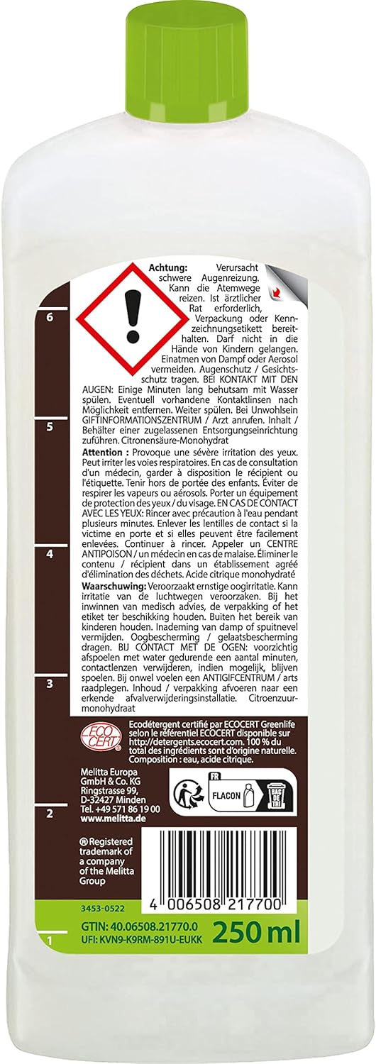 Melitta Détartrant Liquide Bio: Nettoyez efficacement et naturellement vos appareils - Image secondaire