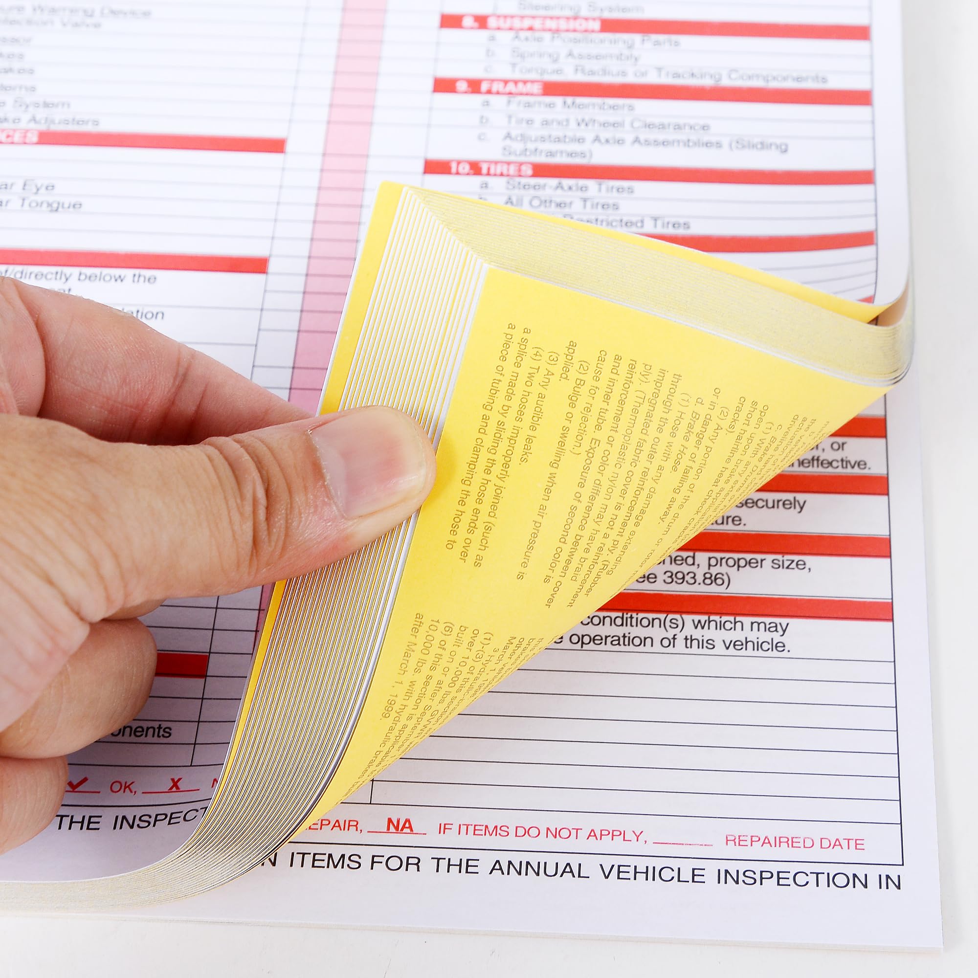 Visual Inspection Rin Decals 3-layer Inspection Forms With Aluminum Decals Annual Vehicle Inspection ...