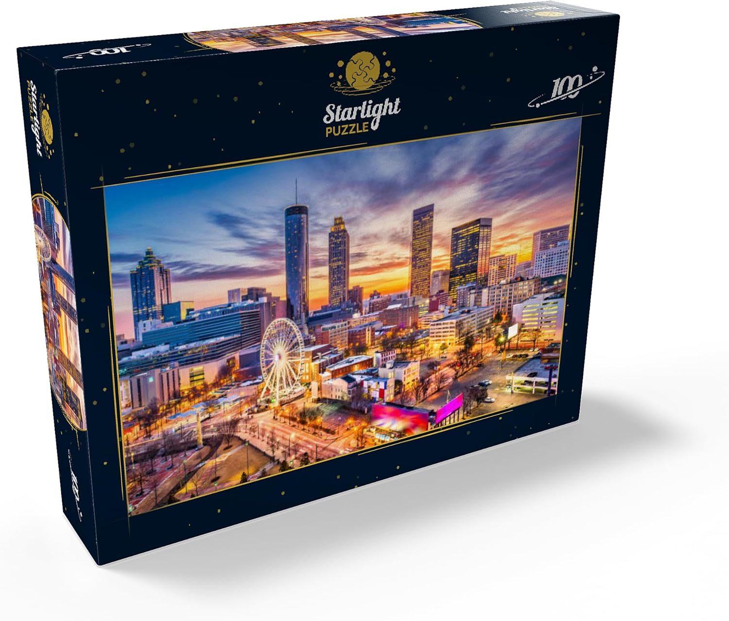 MyPuzzle Skyline of Downtown Atlanta, Georgia - Premium 100 Piece Jigsaw Puzzle for Adults