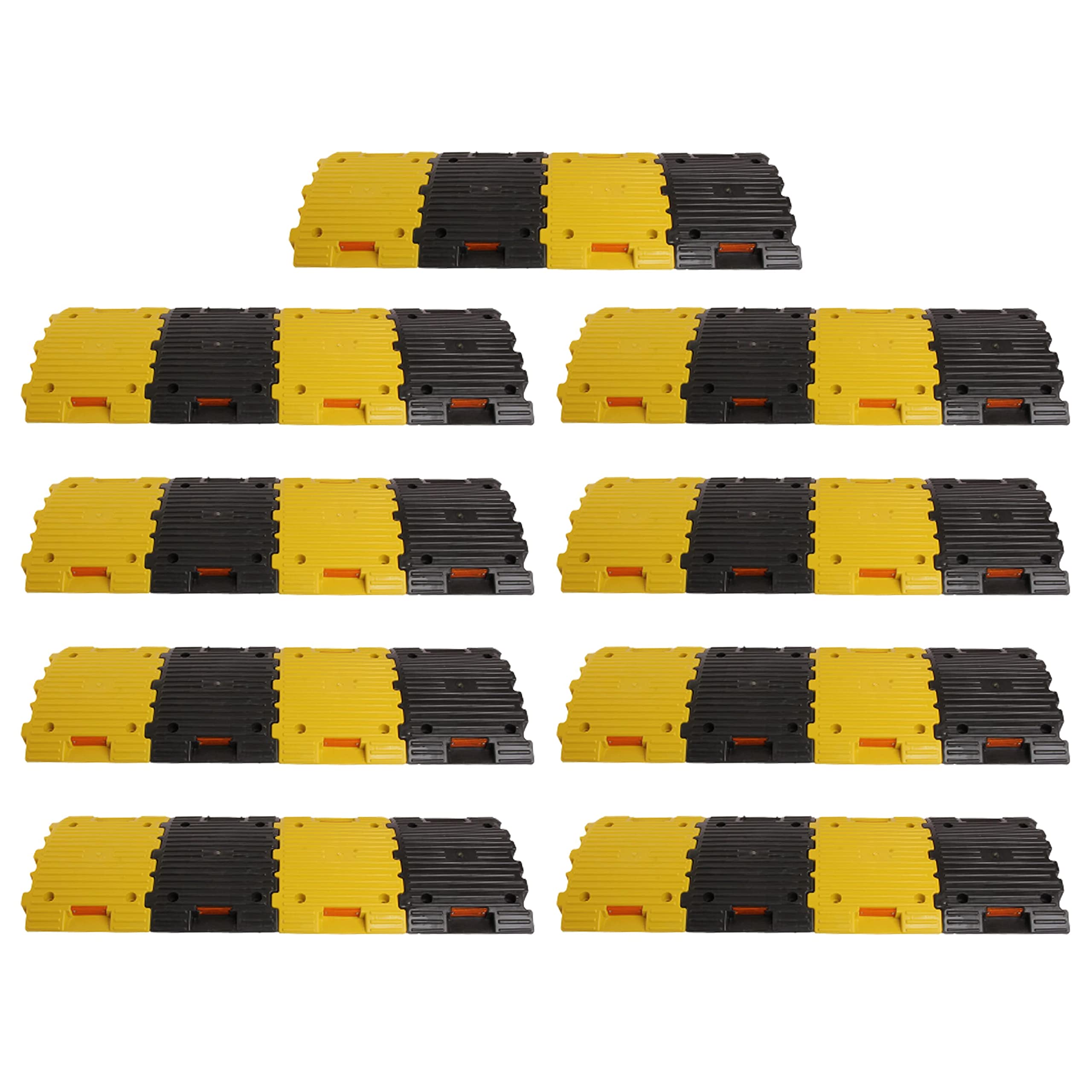 LADWA 9 Mtr 50mm Plastic Road Hump Safety Speed Breaker in Black & Yellow Colour for High Visibility (B0BPCKJZ6Q) Amazon Price History, Amazon Price Tracker