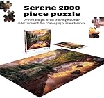 Buffalo Games - Joshua Snow - Reflets du lac Maroon - Puzzle jigsaw de 2000 pièces pour adultes - Puzzle difficile parfait pour les soirées de jeux - Taille finie de 38,50 x 26,50
