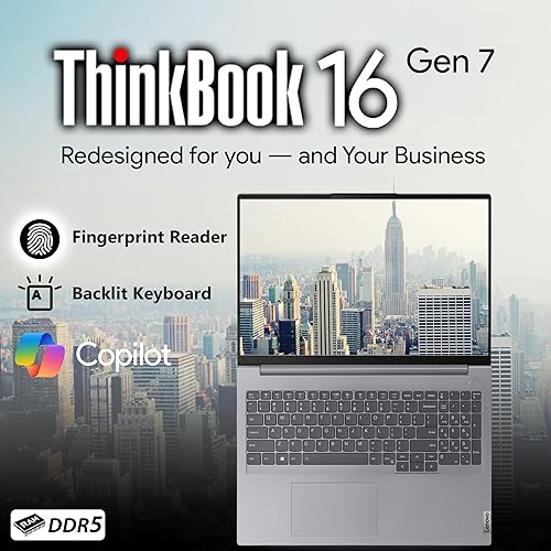 Miniatura 5 de OEM Lenovo ThinkBook 15 Gen 4 Pantalla IPS FHD de 15.6 pulgadas, Intel 10-Core i7-1255U, 16 GB de RAM, SSD PCIe de 512 GB, bisel estrecho, huella