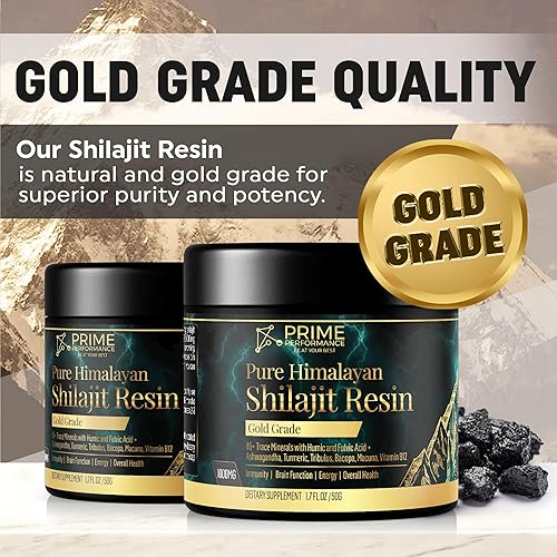 Miniatura 5 de Shilajit orgánico puro del Himalaya de 1000 mg para hombres y mujeres, suplemento de resina de grado dorado 100% natural, con mezcla ayurvédica y