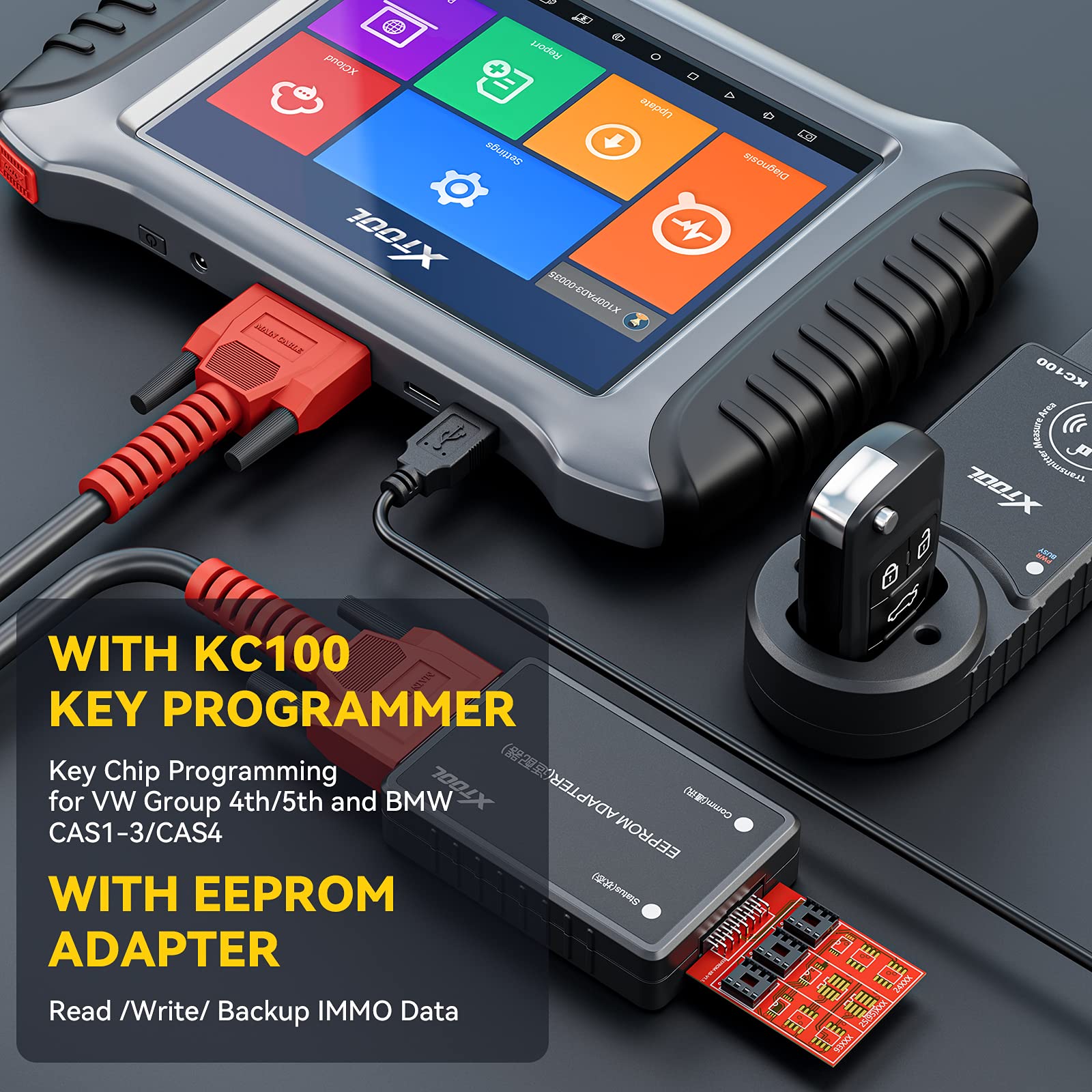 XTOOL X100 PAD3 Professional Car Key Programming Tool [ with KC100 Key