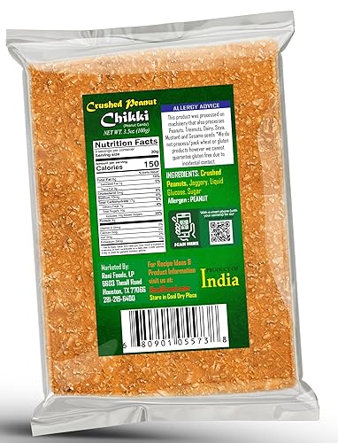 Miniatura 2 de Rani - Chikki de maní triturado (caramelo quebradizo) 3.53 oz (3.5 onzas) x paquete de 2  Todo natural  Vegano  Sin colores  Apto para gluten