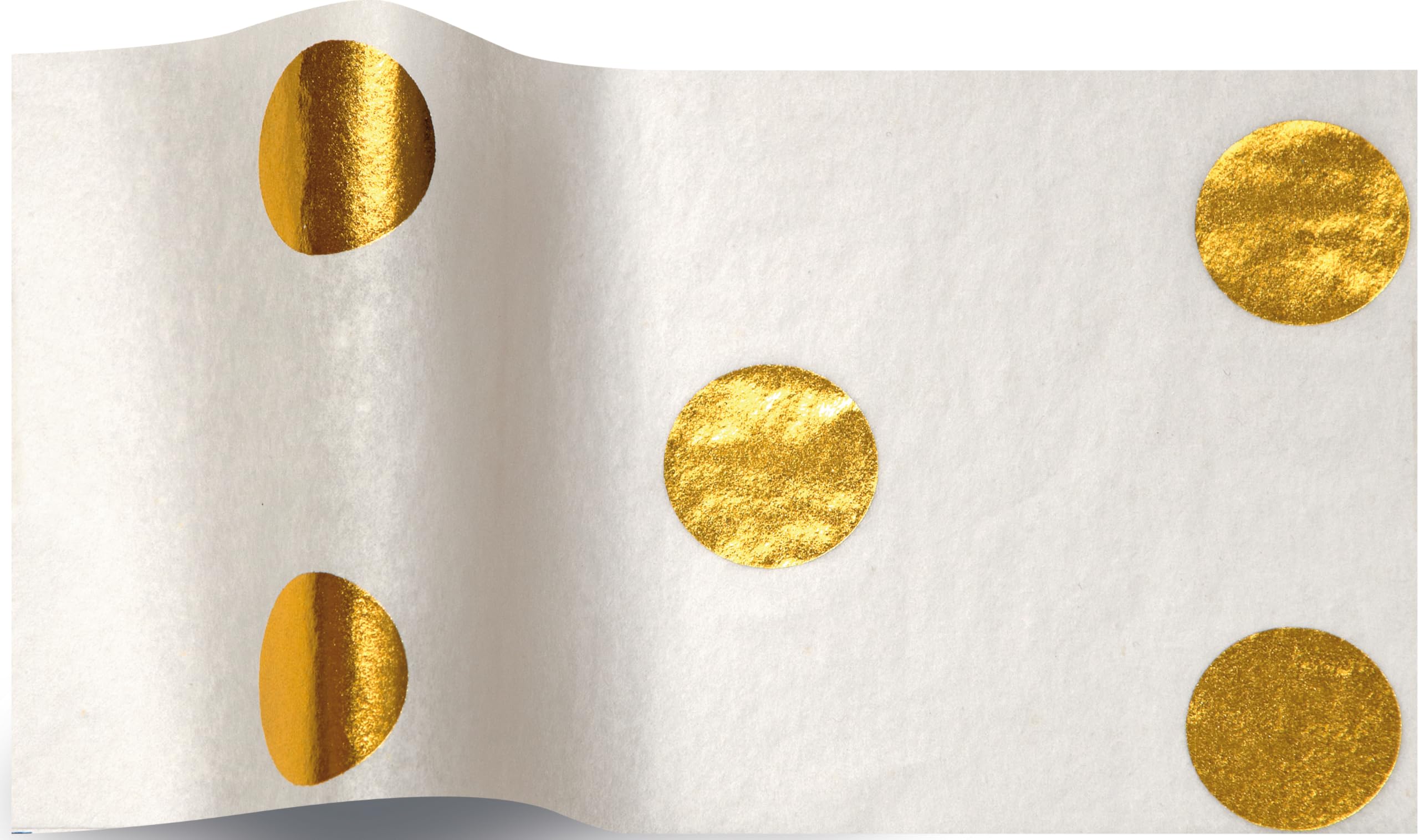 MustBeBonkers Luxury Printed Tissue Wrapping Paper Tissue 16gms - Acid Free - 34 x 45 cm (Gold Spot, 100)