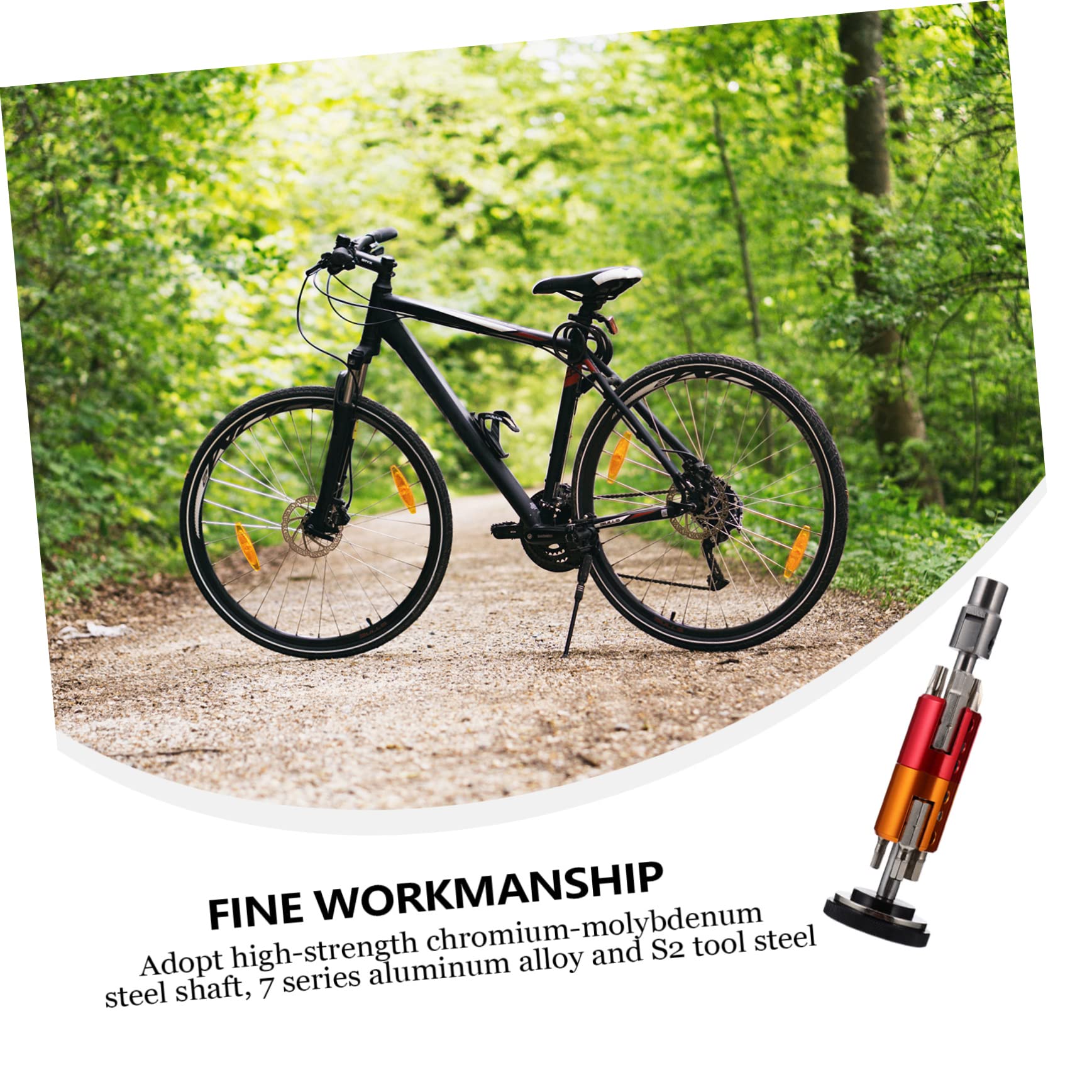 Fahrradwerkzeug Satz für Mountainbike, Schwarz aus Aluminiumlegierung