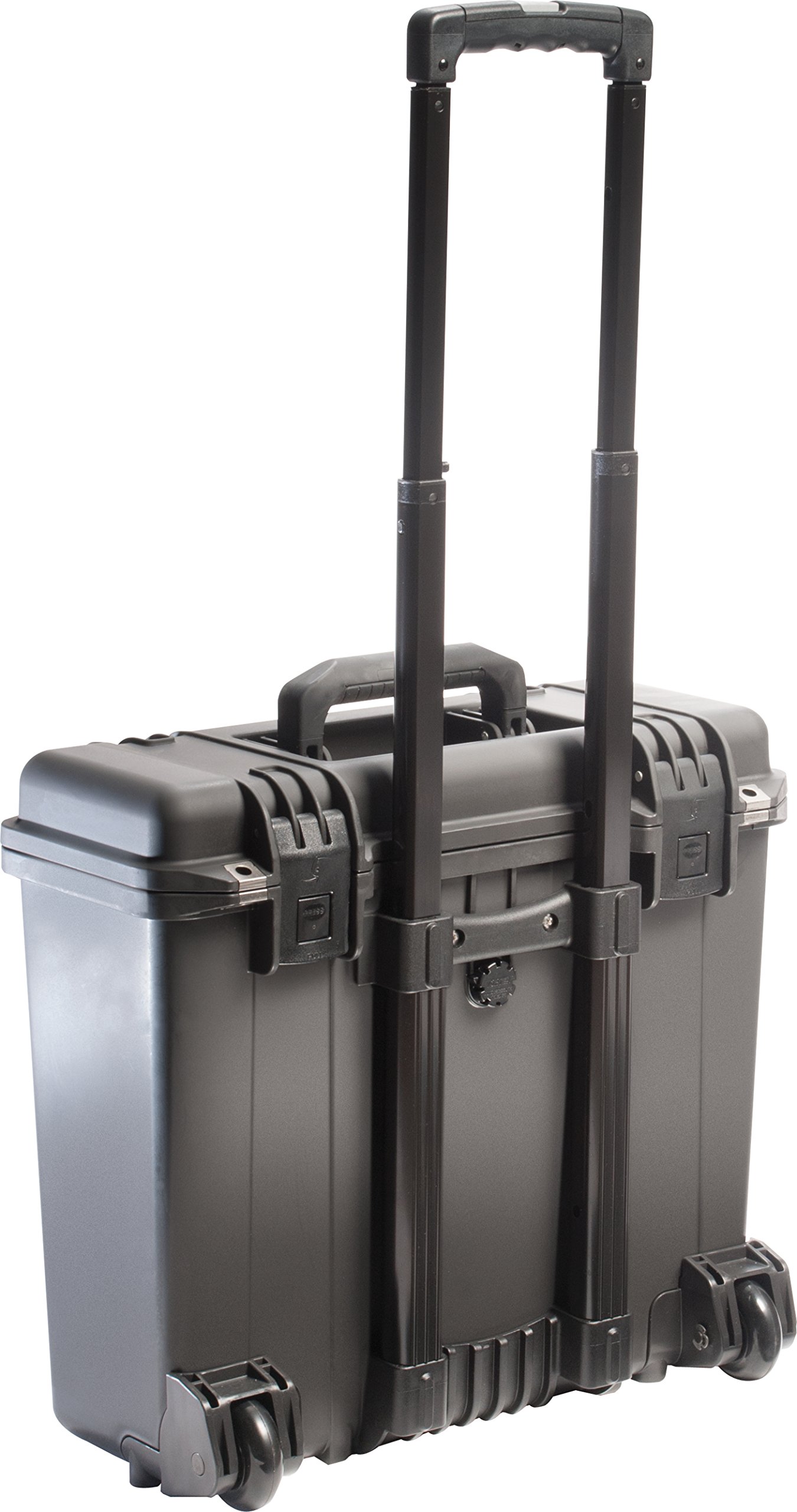 PELI Storm IM2435 Top Loader Case con ruote e manico telescopico, Impermeabile e a prova di polvere, Capacità di 29L, Prodotto in USA, Senza schiuma, Colore Nero