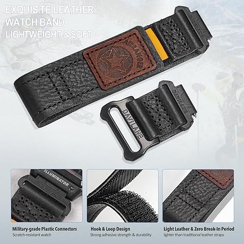 Miniatura 5 de Correa de reloj de cuero genuino de 0.709 in compatible con G-Shock AE-1200AE-1000W1100WAE-1300, W-735HW-216H218H W-219HF-91WF-94WF-105W, correa de