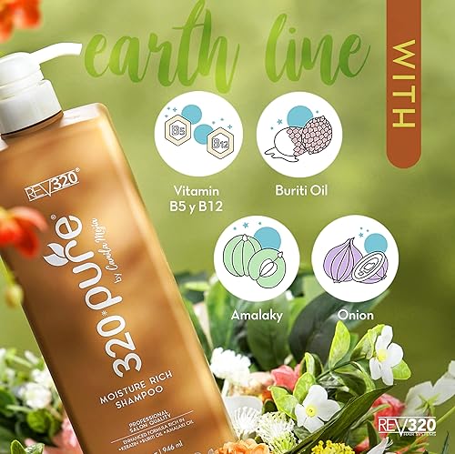 Miniatura 7 de Champú rico en humedad  Salón profesional  Nutre y repara todo tipo de cabello  queratina omega  aceite de argán  32 oz