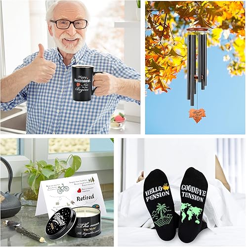 Miniatura 7 de Regalos de jubilación para hombres, regalos de jubilación divertidos y geniales, 6 piezas de regalos para jubilados para hombres, él, papá, esposo,