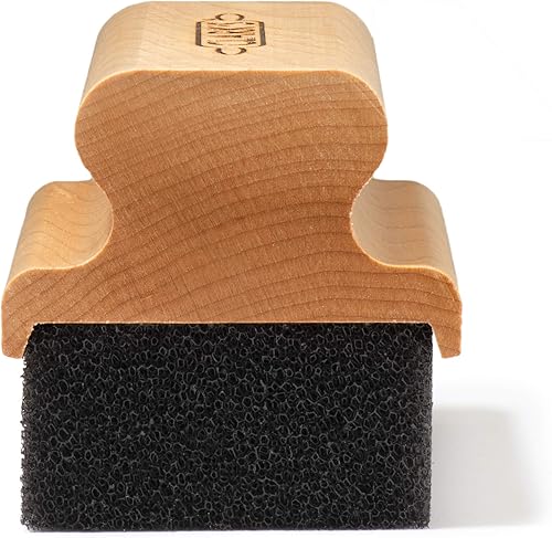 Vista 9 de CLARK'S Aplicador de aceite y cera para tabla de cortar, diseño elegante con mango ergonómico, restaura la belleza de tu bloque de carnicero