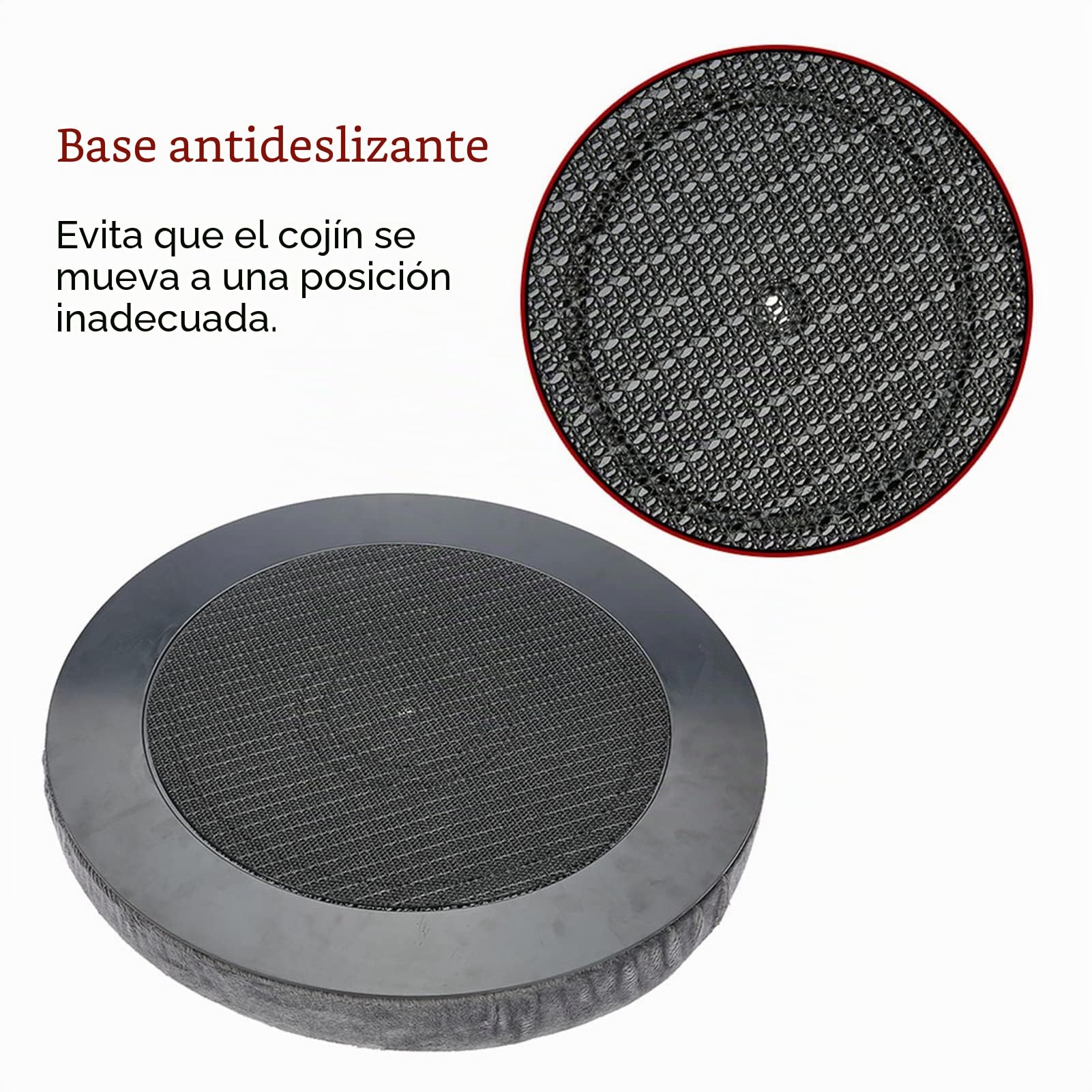 Almohada giratoria para Asiento de Coche, cojín de Esponja Giratorio, cojín para Silla Giratorio, cómodo, Antideslizante, para aliviar el Dolor, cojín Giratorio para Coche, Asiento Antideslizante,