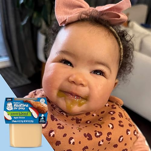 Miniatura 10 de Gerber Baby Food 2nd Foods, cena, puré de verduras y pollo, tubos de 4 onzas, paquete de 2 (paquete de 8)