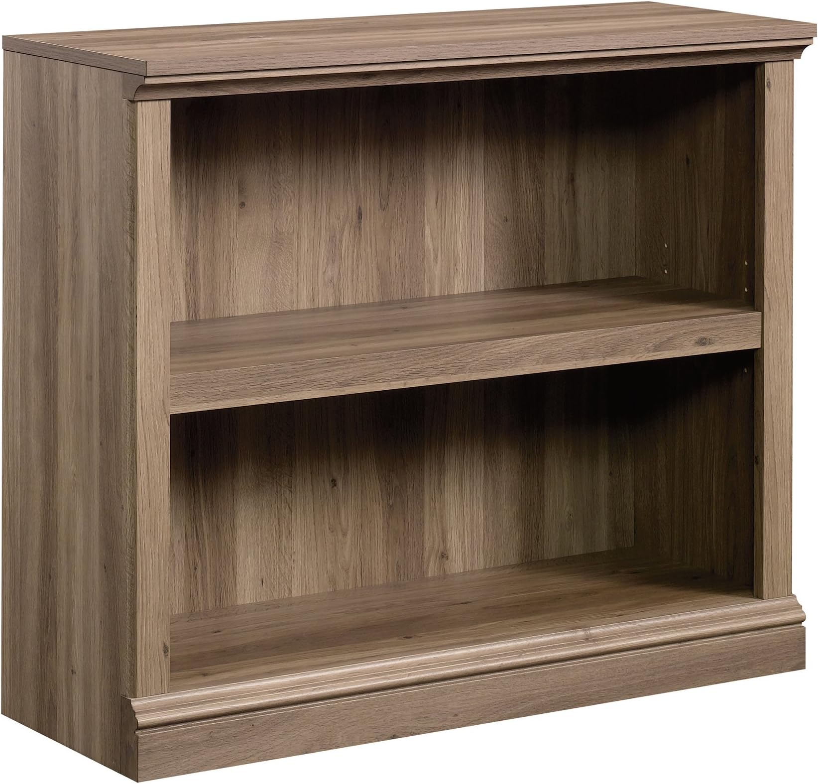 AONELAS Sauder 2-Shelf Bookcase, Salt Oak finish