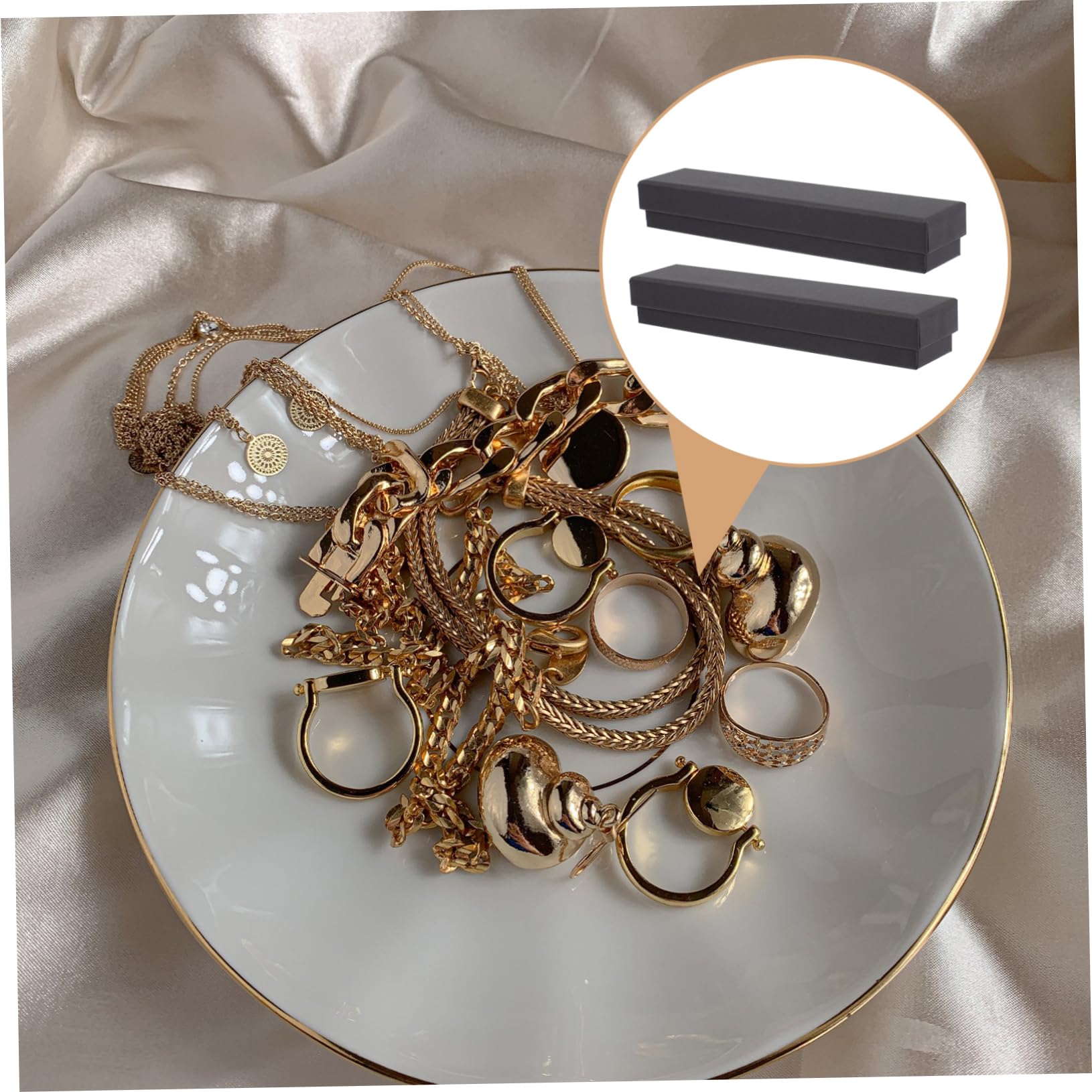 SOIMISS 24pièces Lot De Boîtes De Rangement Rectangulaires Pour Bijoux Et Montres Pour Offrir Des Cadeaux