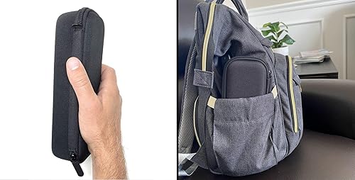 Miniatura 7 de Arber Estuche para lápices de gran capacidad  Caja organizadora simple con cremallera  Bolsa de arte delgada de lados duros para marcadores de