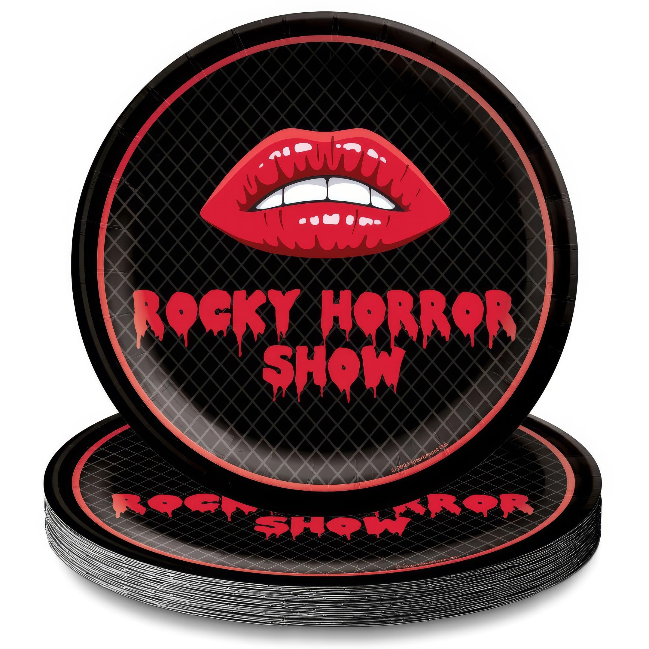 Assiettes Rocky Horror Amscan de 25,4 cm pour réussir votre décoration de table d'Halloween