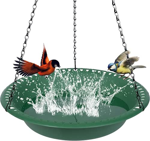 OVZILKI Bird Baths for Outdoors Heavy Duty, 10 inch BirdBath