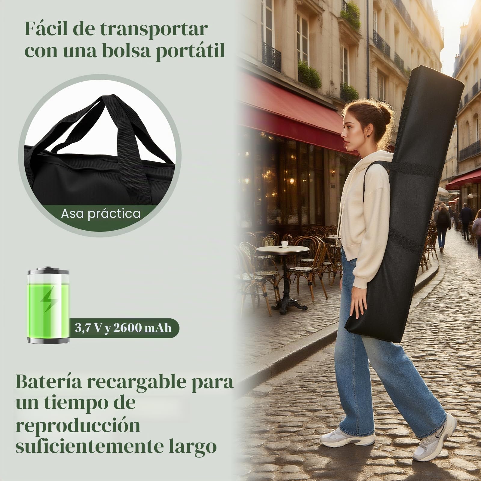 KOMFOTTEU Piano Digital de 88 Teclas, Teclado de Piano con 380 Sonidos, 128 Ritmos, 88 Demos, MIDI, Pedal de Sostenido, Piano Eléctrico Portátil con Soporte para Música, Bolsa de Transporte (Marrón)
