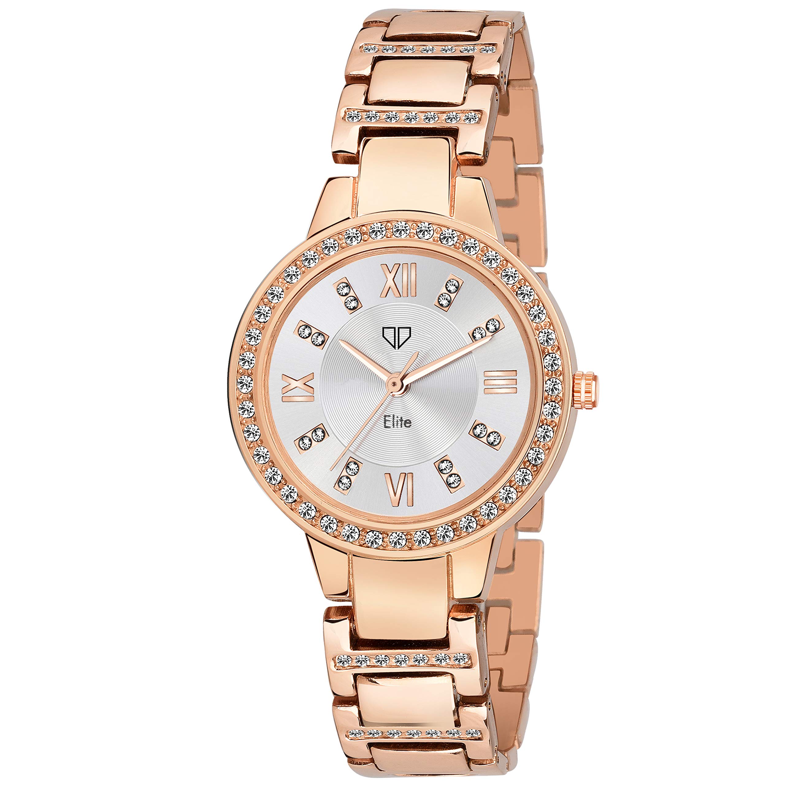 Walrus Silver Dial Womens Analog Watch Rose Gold Strap Brass Case Durable & Stylish Professional & Casual Use- Womens Wrist Watch for Gift 36mm Size (B083W6DHMW) Amazon Price History, Amazon Price Tracker