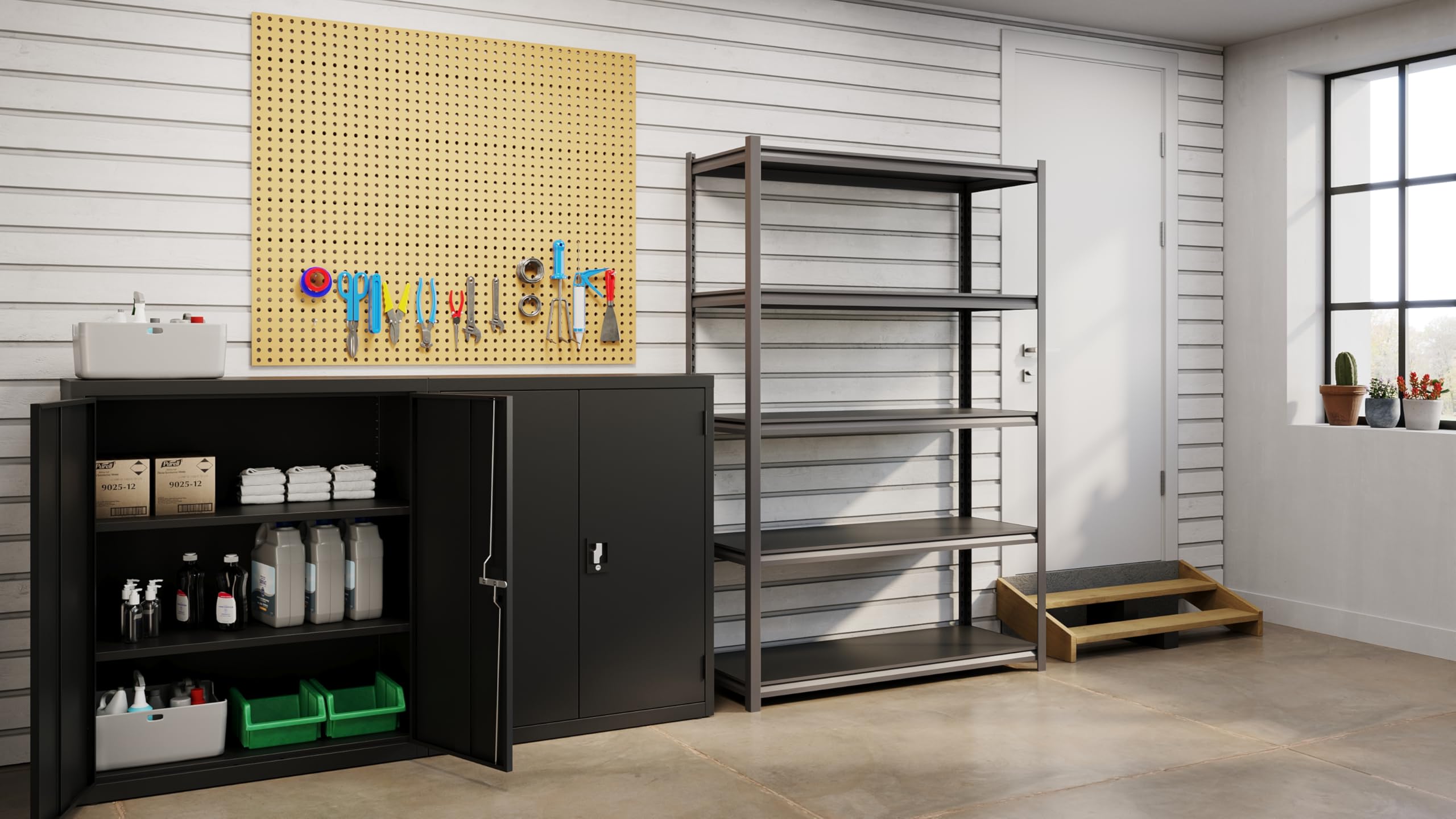 Amazon.com: Hirsh 3,200 lb Capacity Iron Horse Shelving - 5