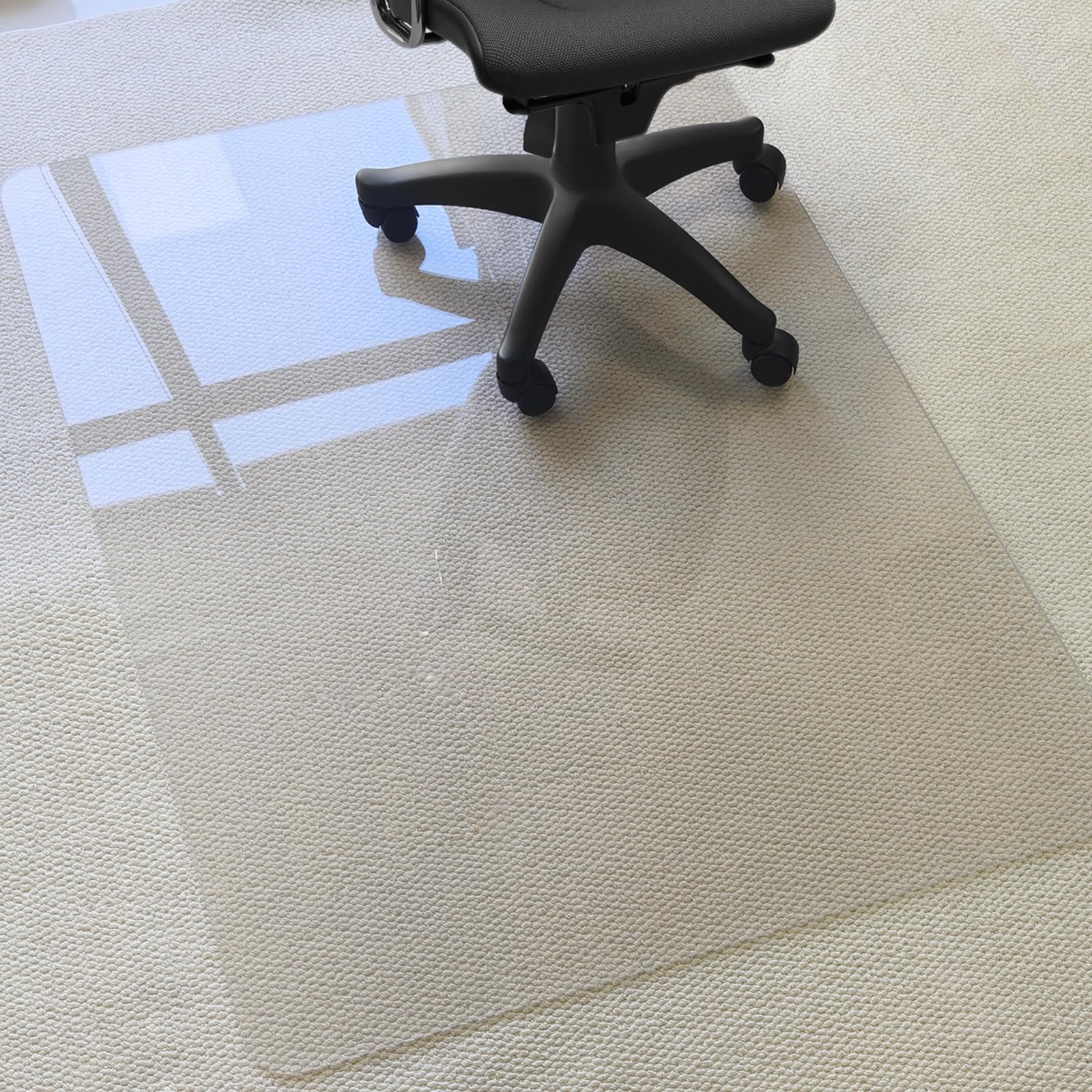 Kuyal 1 5 Thick Office Chair Mat 40 x48 Heavy Duty Hard Computer Chair Mat Under Desk Protector